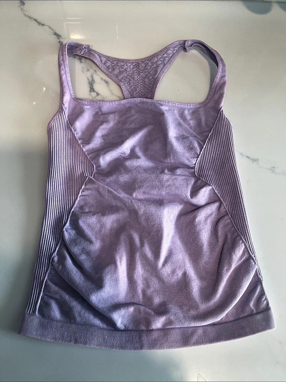 Free People Movement Ribbed Seamless Tank Purple Athletic Tank Top